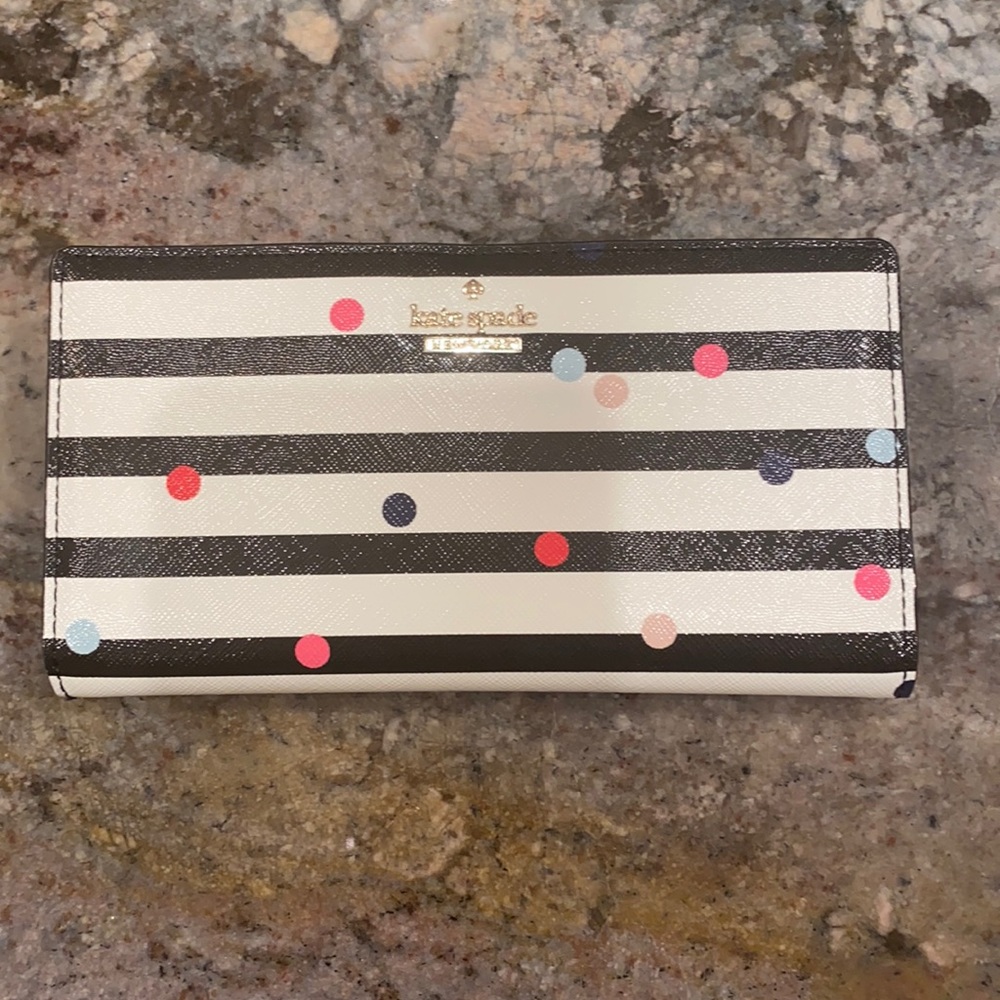 Kate Spade striped wallet